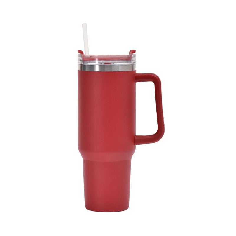 Taza de Vieja Isotérmica de Acero con Pajita
