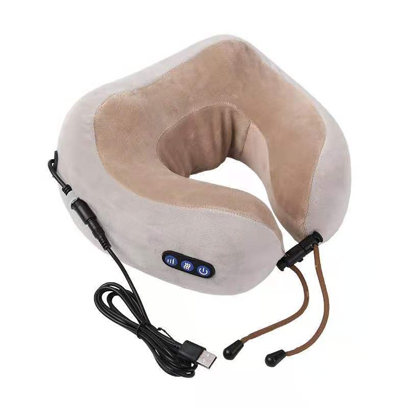 Almohada de Masaje en Forma de U para Cervical y Relajación