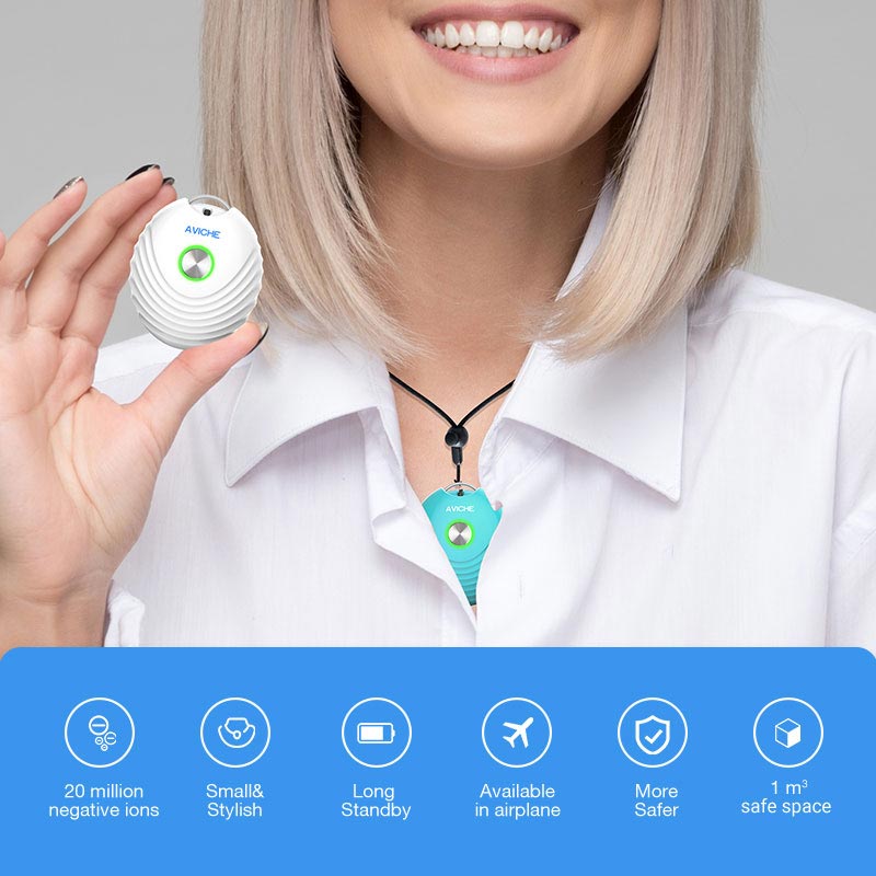 Mini Collar Purificador De Aire Personal W3-3.0