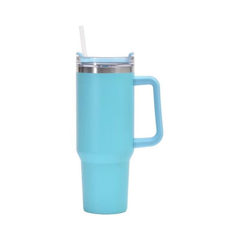 Taza de Vieja Isotérmica de Acero con Pajita