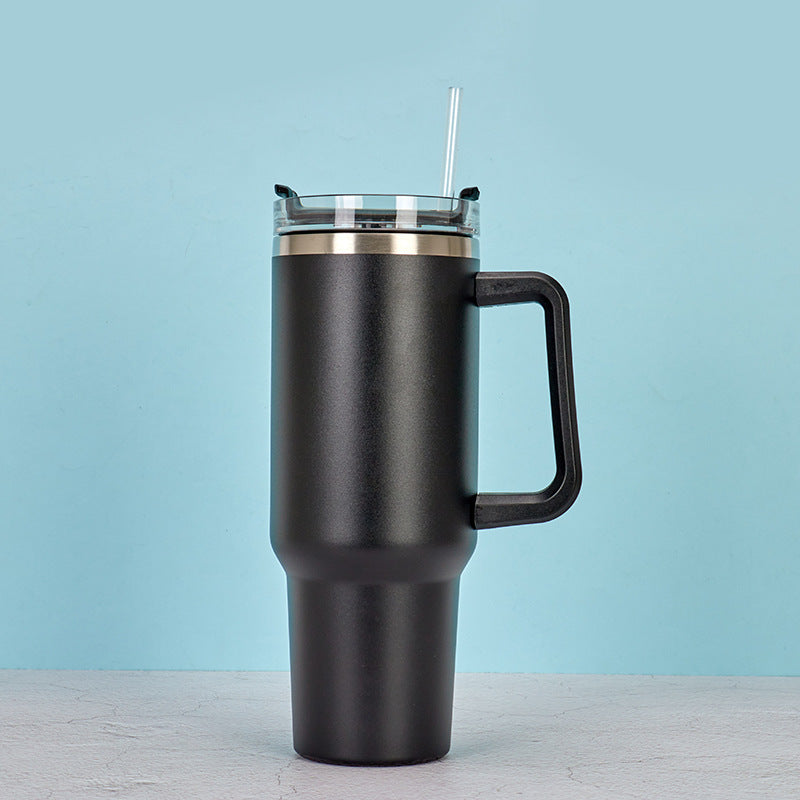 Taza de Vieja Isotérmica de Acero con Pajita