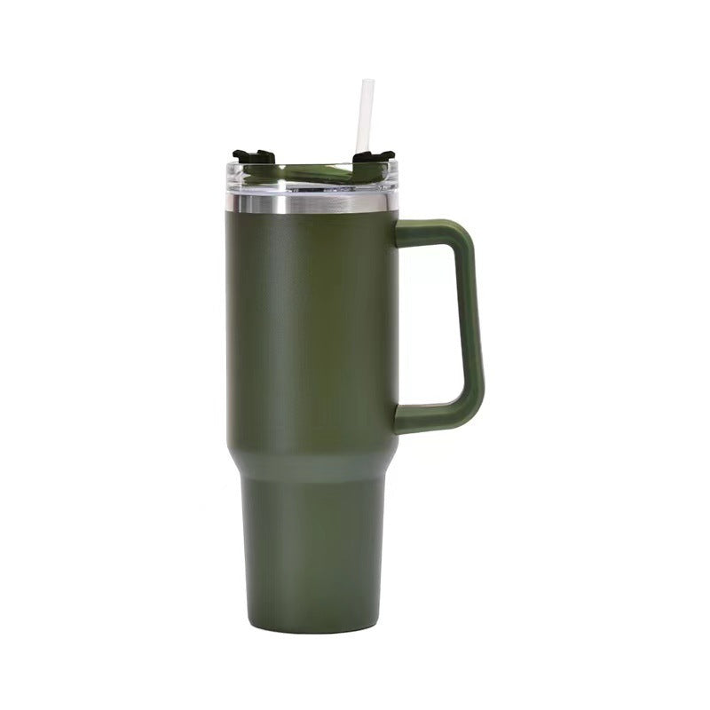 Taza de Vieja Isotérmica de Acero con Pajita