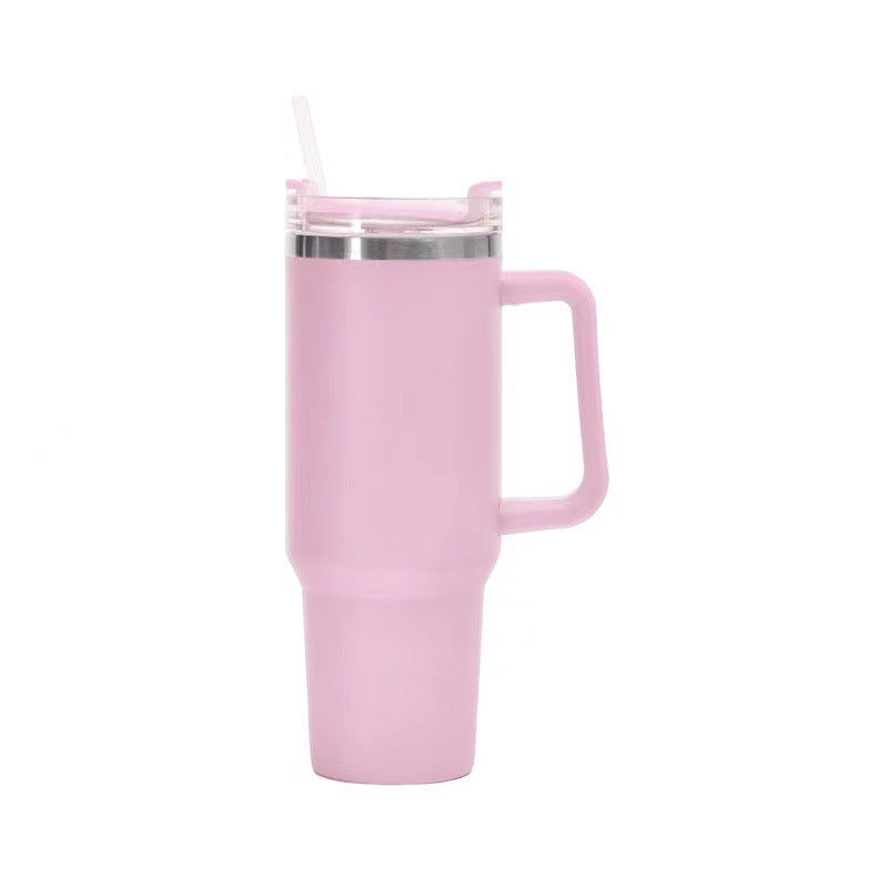 Taza de Vieja Isotérmica de Acero con Pajita