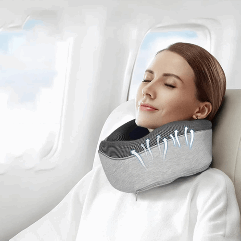 Almohada Cervical Viaje. Lavable y Traspirable