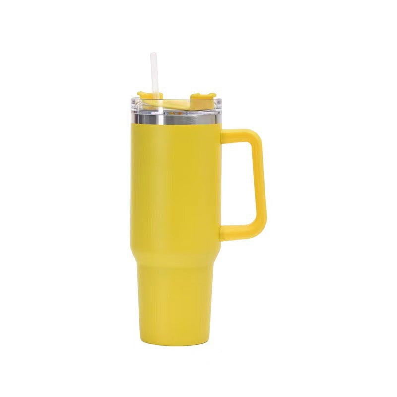 Taza de Vieja Isotérmica de Acero con Pajita