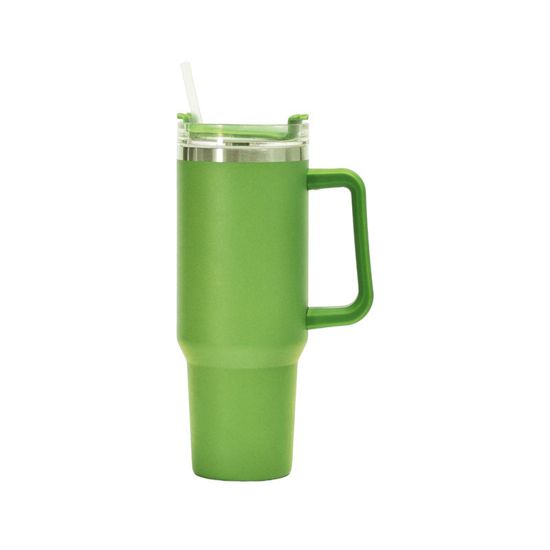 Taza de Vieja Isotérmica de Acero con Pajita