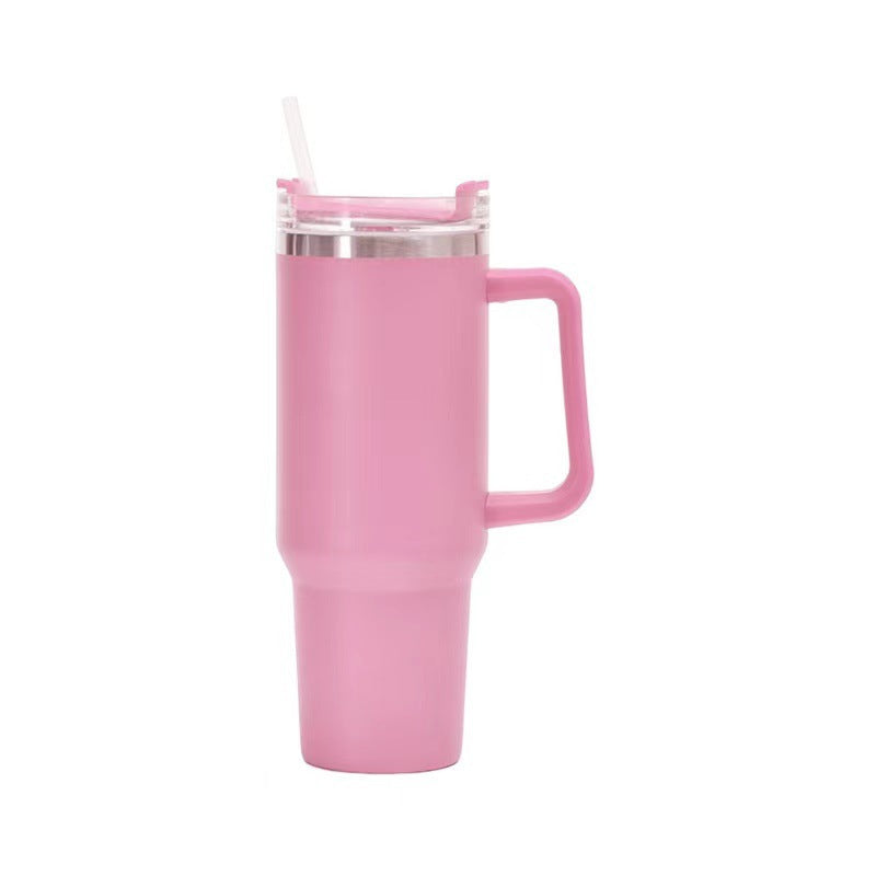 Taza de Vieja Isotérmica de Acero con Pajita
