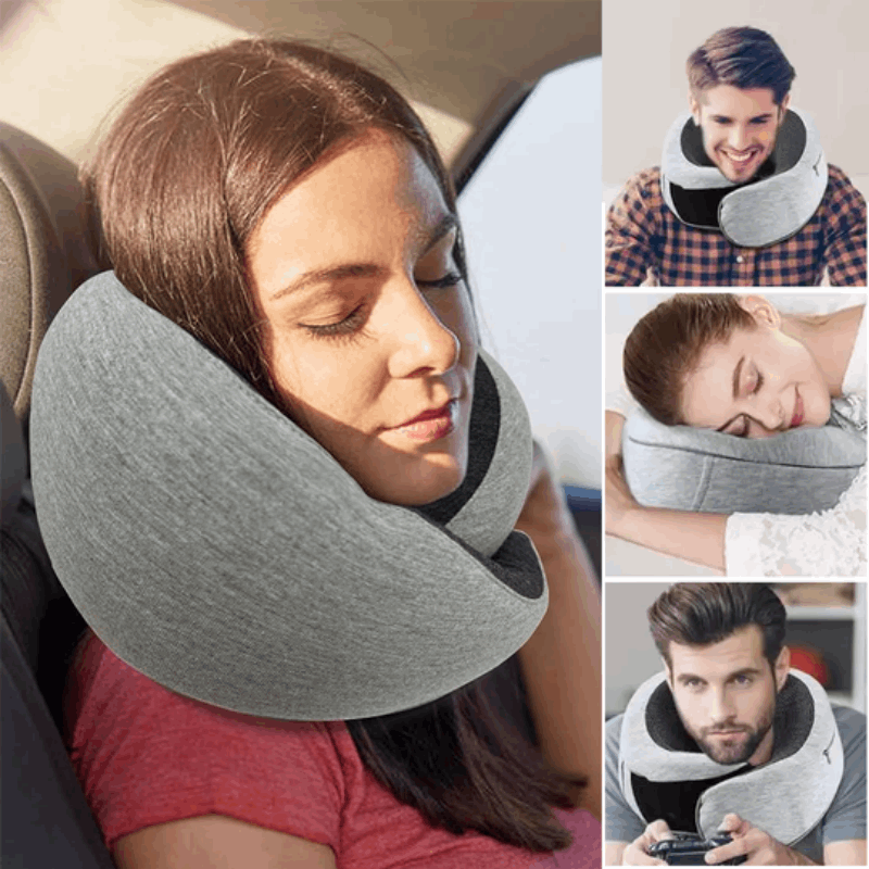 Almohada Cervical Viaje. Lavable y Traspirable