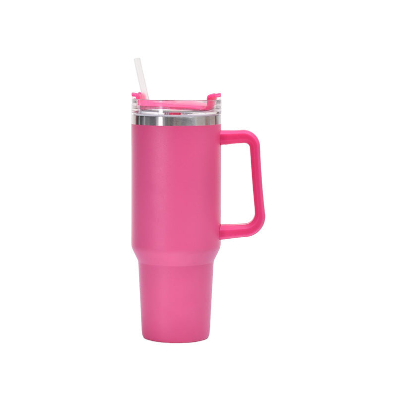 Taza de Vieja Isotérmica de Acero con Pajita