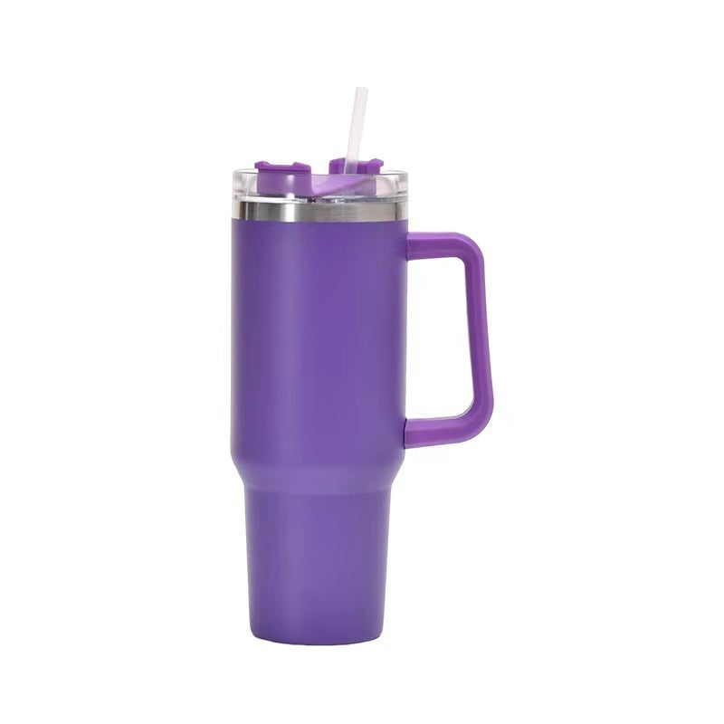 Taza de Vieja Isotérmica de Acero con Pajita