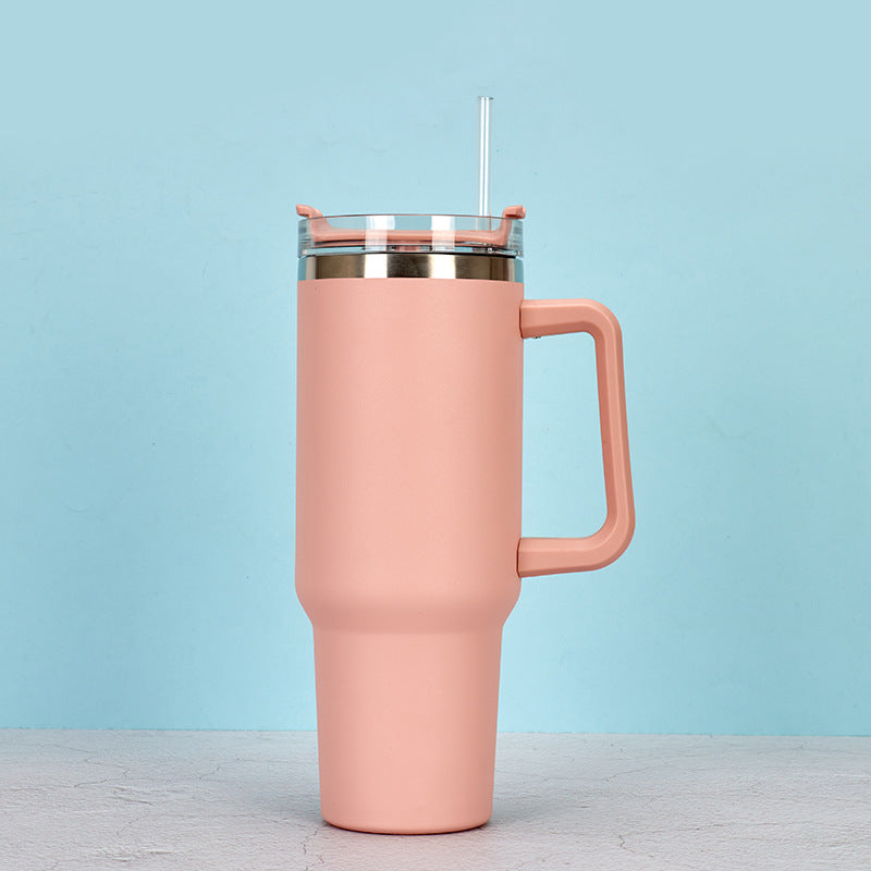 Taza de Vieja Isotérmica de Acero con Pajita