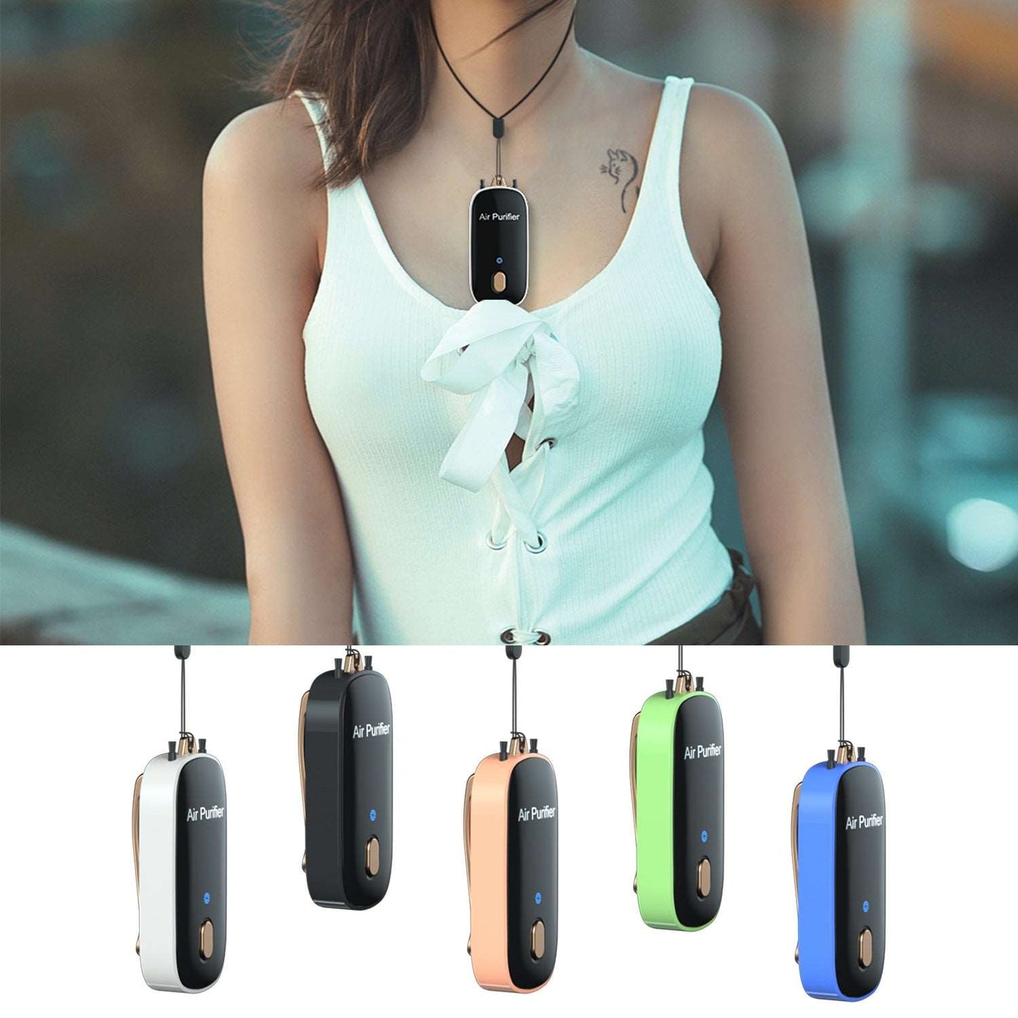 Mini Purificador de Aire Portátil para el Cuello