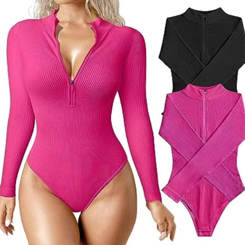 Sexy Body Adelgazante de Manga Larga Para Otoño Invierno