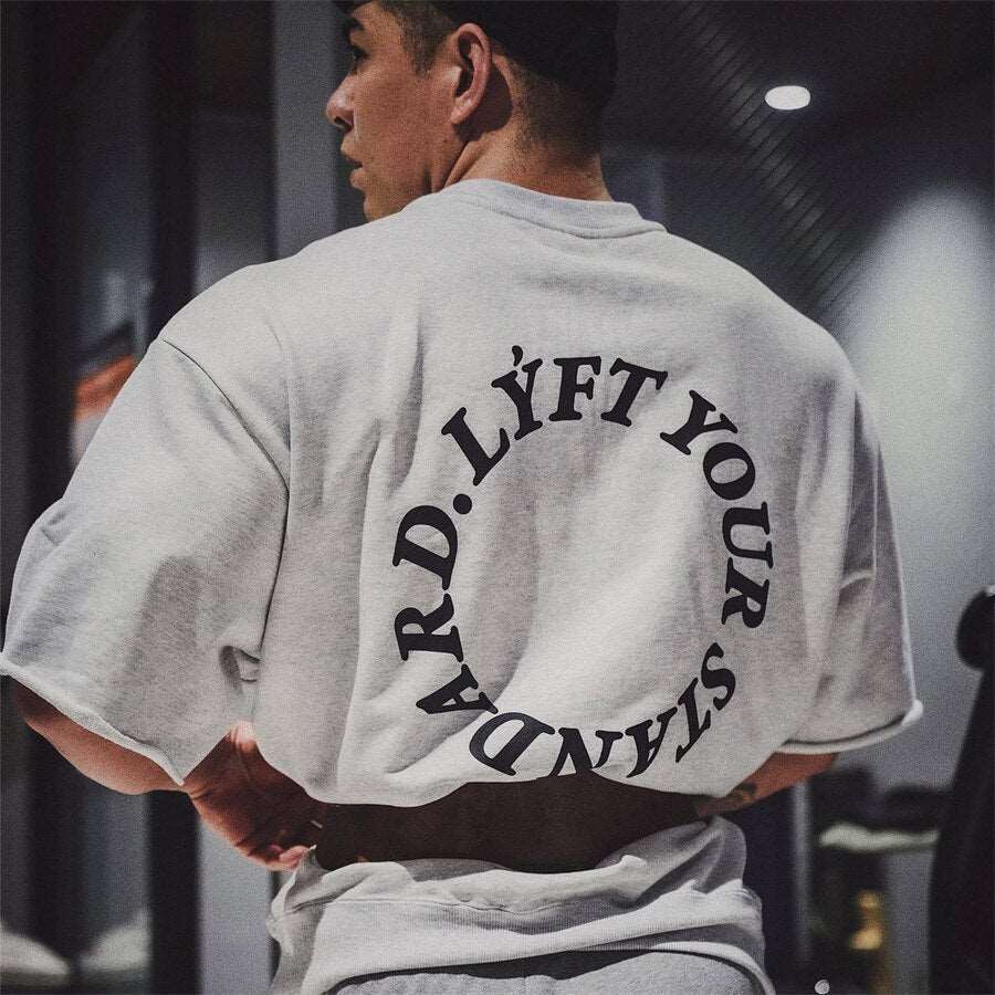 Camiseta de Algodón Loose Gym Fitness