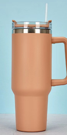Taza de Vieja Isotérmica de Acero con Pajita