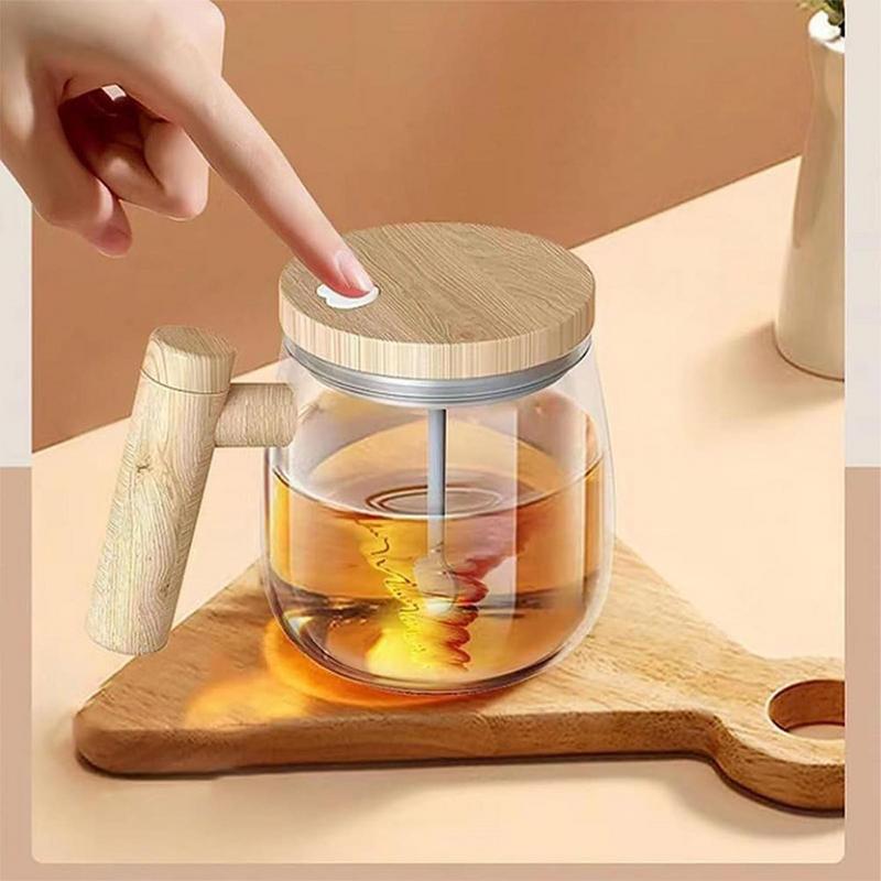 Elegante Taza Auto Agitadora para Mezclar Tus Bebidas