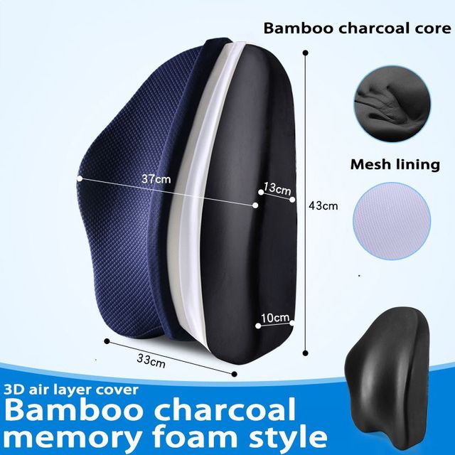 Juego de Almohadas Ortopédicas para Asientos de Espuma Viscoelástica