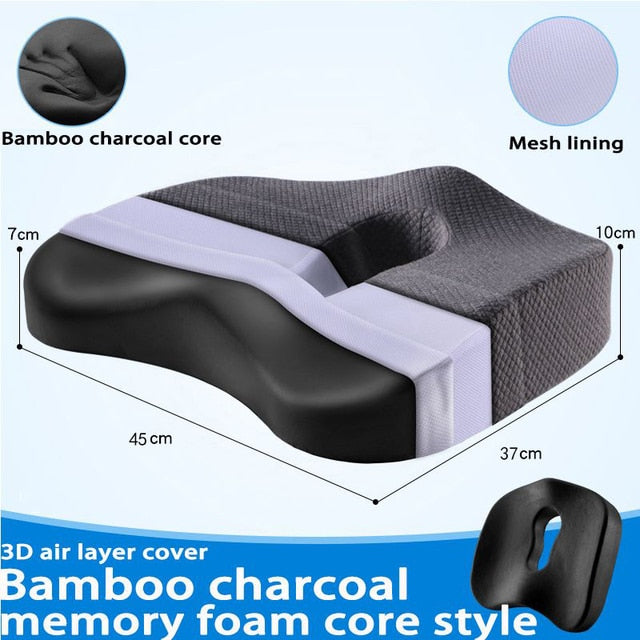 Juego de Almohadas Ortopédicas para Asientos de Espuma Viscoelástica